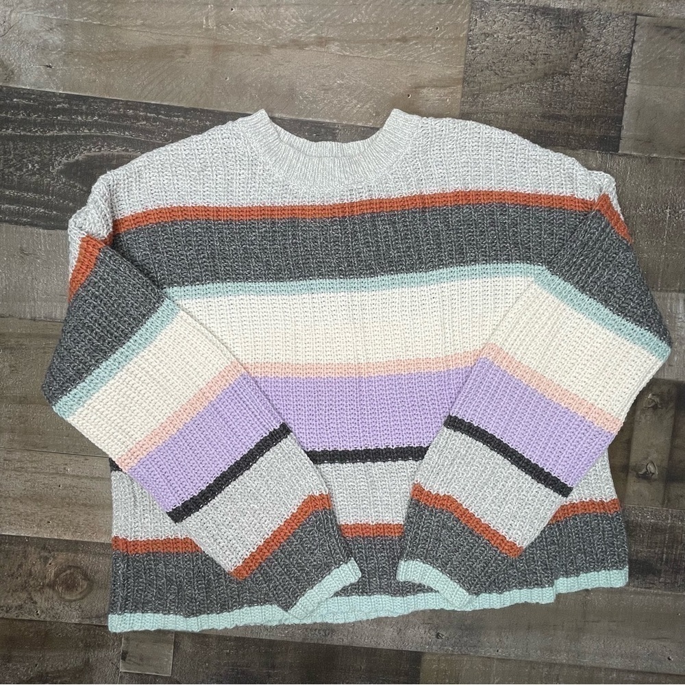 American Eagle Oversized Striped Crewneck Sweater size XS - Picture 9 of 9